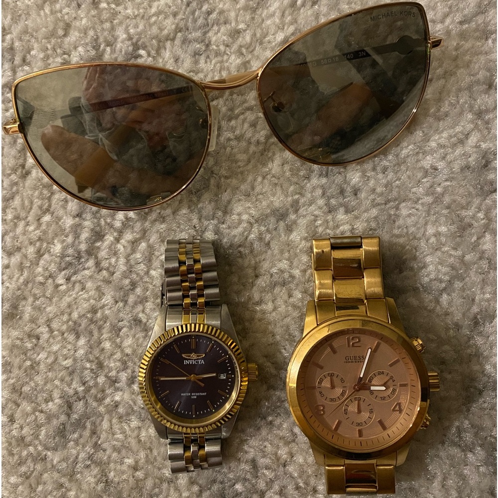 BUNDLE | MK SUNGLASSES | INVICTA & GUESS WATCH